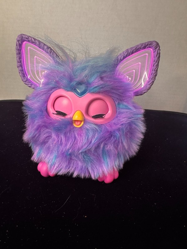 Furby purple interaction plush works