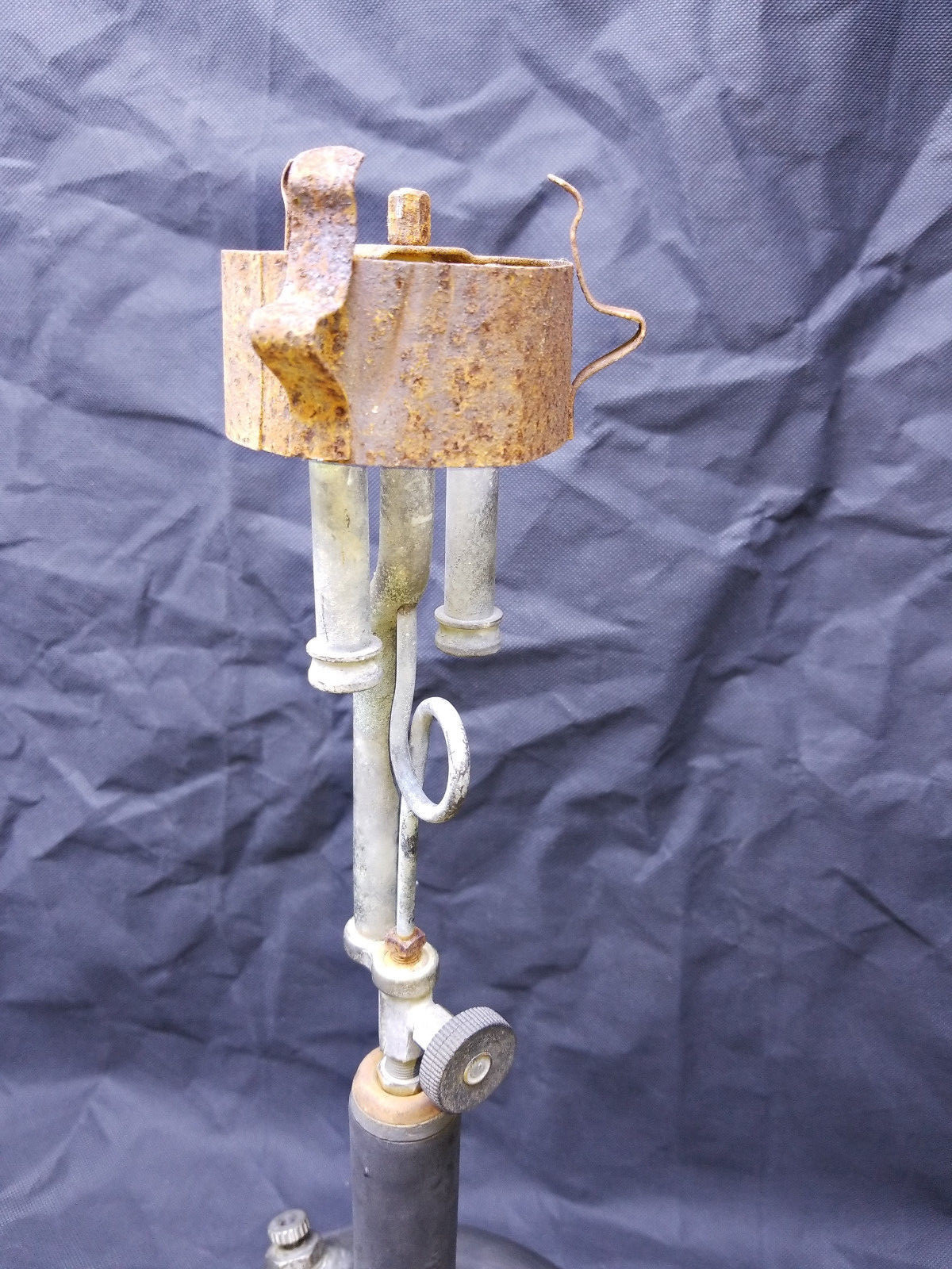 Vintage Coleman Quick-Lite Lantern Parlor Table Lamp Chrome