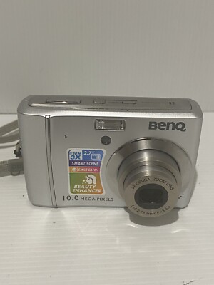 BenQ C1030 Eco 10.0 MP Compact Digital Camera - Silver - Uses AA batteries