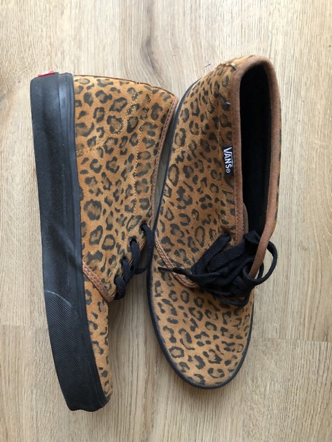 vans slipper leopard