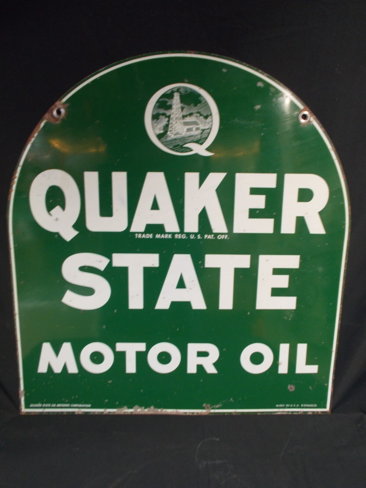 Vtg QUAKER STATE MOTOR OIL 