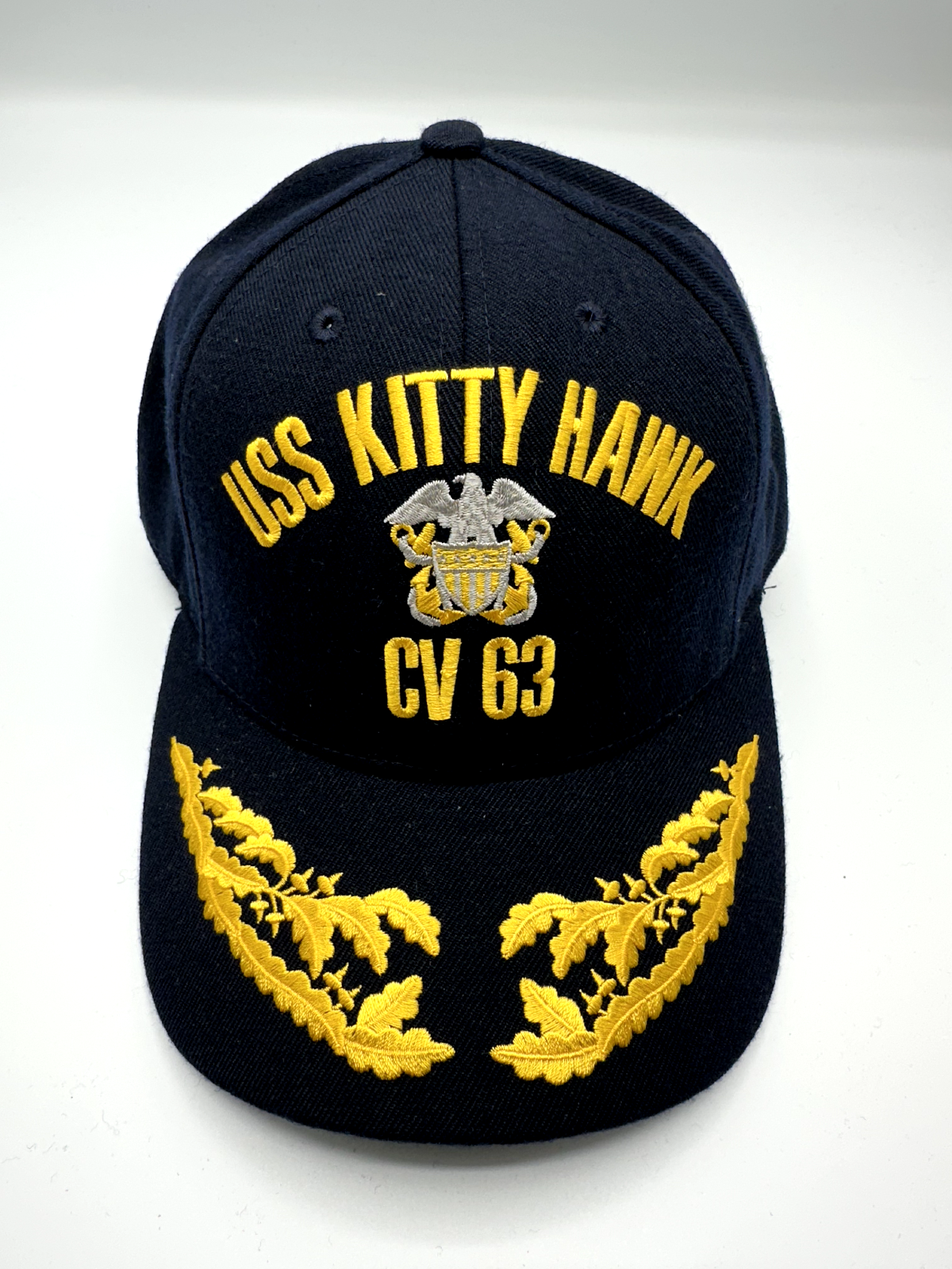 帽子 y2k kitty military cap The Corps USS Kitty Hawk CV 63 Logo Blue Baseball Cap Hat