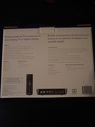 Insignia- Digital to Analog Converter Box with HDMI-output - Black