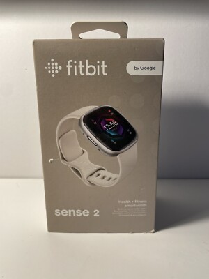 Fitbit Sense 2 Advanced Health and Fitness Smartwatch Lunar White