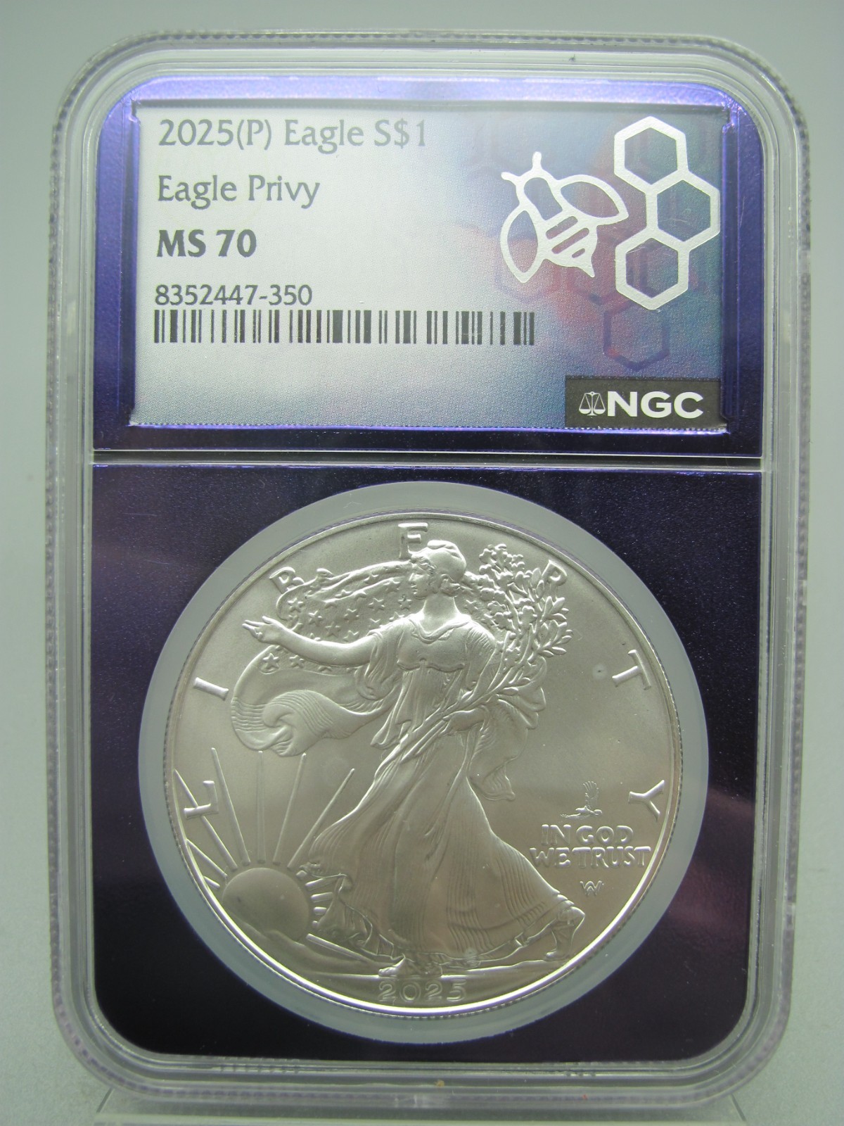 2025 (P) American Silver Eagle with Eagle Privy NGC MS 70 | eBay