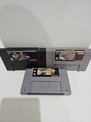 Super Nintendo SNES Games Lot Mini Bundle 3 Games POPULAR GAMES! 