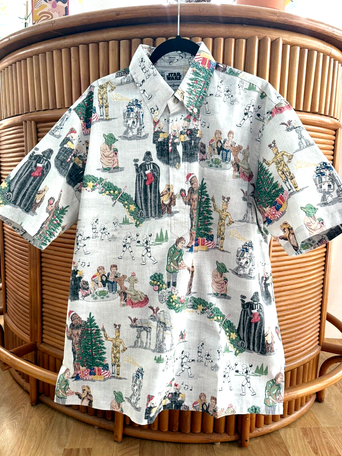 Reyn Spooner Men's "A STAR WARS SITHMAS" PULLOVER Glacier Christmas Shirts