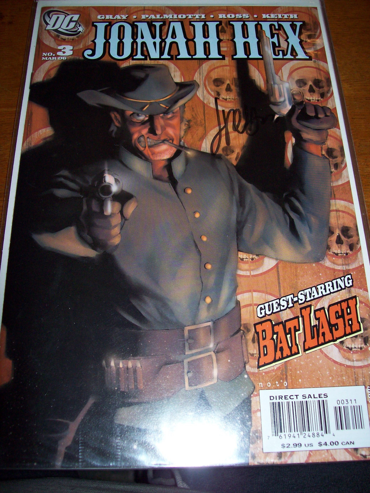Jonah Hex (DC 2005 2nd Series) # 1 2 3 4 5 each autographed by Jimmy Palmiotti