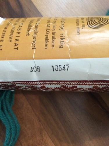 Tvinngarn Green Skien Garnet for Brukskunst 100 gram skein made in Norway