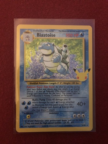 Pokémon TCG 25th Anniversary Celebrations Blastoise (2/102 Pokémon TCG 25th Anniversary Celebrations Blastoise (2/102