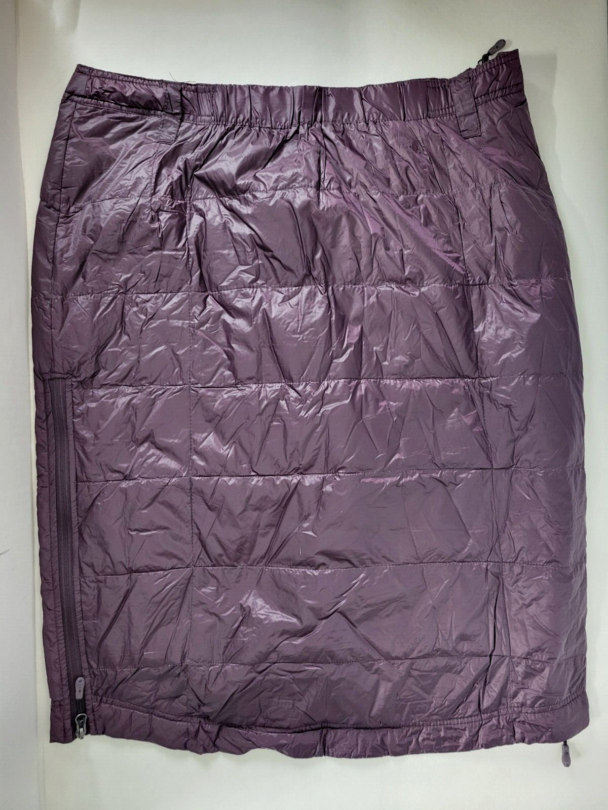 32 Degrees Size XL Burgundy Weatherproof Heat Women Down Snow Skirt Zip Quilted