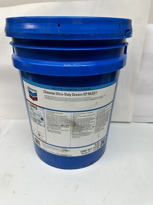 Chevron Ultra-Duty Red Grease, Lithium EP1 NLGI 1, 35 lb pail