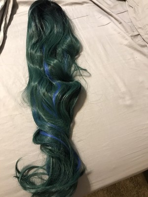 Full Wig Long Curly Straight Synthetic Hair With Blonde Wigs For Women Ladies us