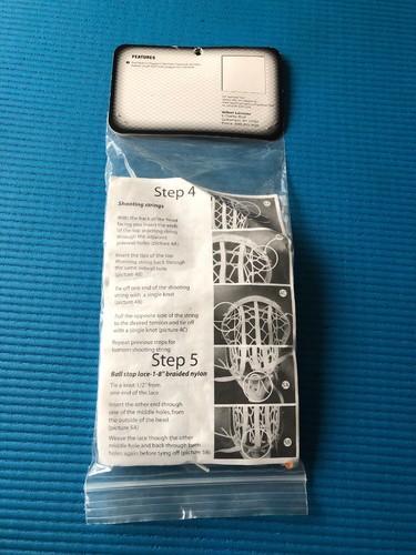 deBeer Women's Trigger Pocket Stringing Kit Orange& White New