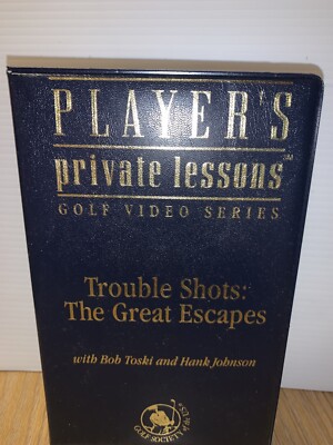 VHS Tape Player s Private Lessons Golf Video Series Trouble Shots: The Great Esc
