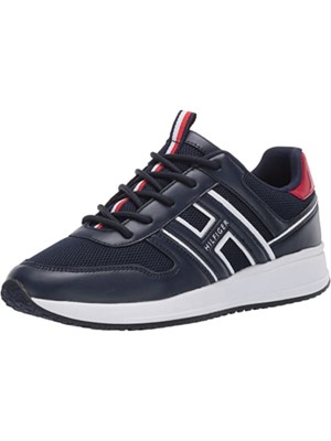 

TOMMY HILFIGER Женские спортивные кроссовки на танкетке Raakel на платформе 1/2 дюйма темно-синего цвета 5,5 м, Navy, TWRAAKEL