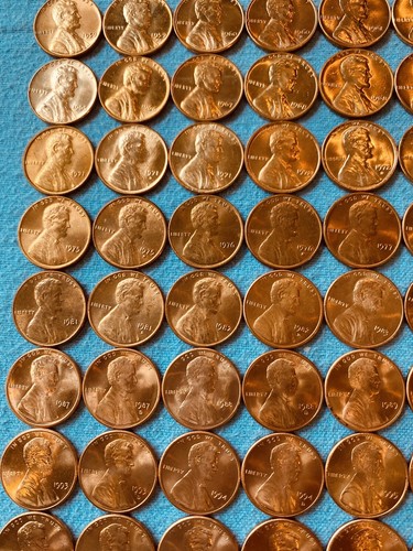 Lincoln Memorial & Shield Cents BU - Complete Set Of 140 Coins-1959 - 2023 P/D/S