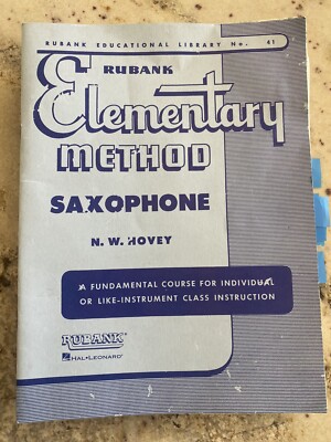 Rubank Elementary Method No. 41 Saxophone NW Hovey Fundamental Course  Book