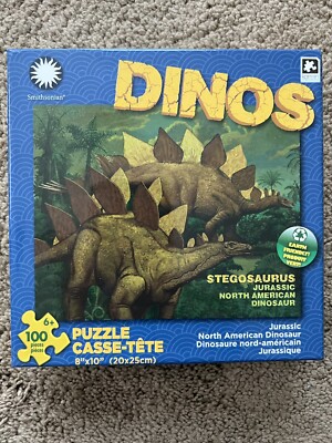 Smithsonian Dinos 100 pc Stegosaurus Jurassic Dinosaur puzzle NEW