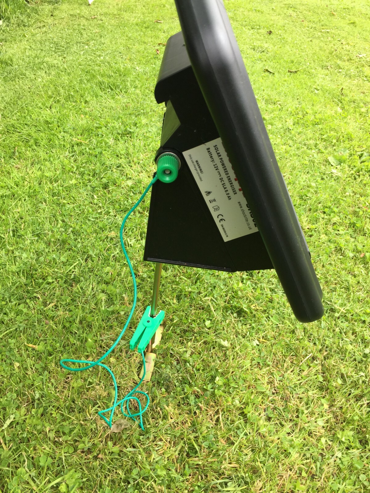 Solar powered Electric Fence Energiser Fencing 12V SRS02 0.2J BATTERY INCLUDED eBay