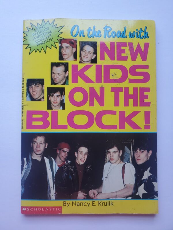 On The Road with New Kids On the Block! Scholastic 1990 Concert Photo Book