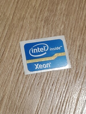 New Intel Inside Xeon Sandy Bridge logo sticker 18mm x 24.5mm Label USA Seller