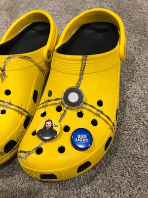 yellow crocs with jibbitz