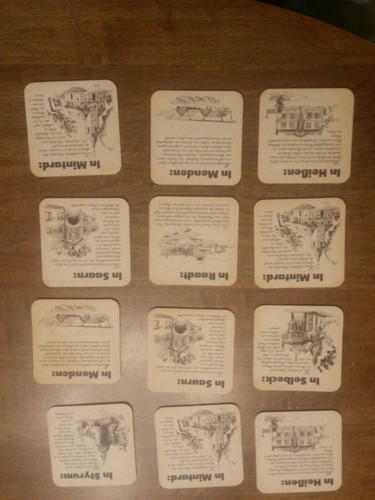 12 Beer Coasters