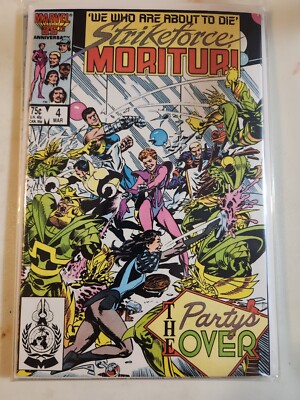 Strikeforce: Morituri #4 1986 MARVEL COMIC BOOK 7.5-8.0 V32-7
