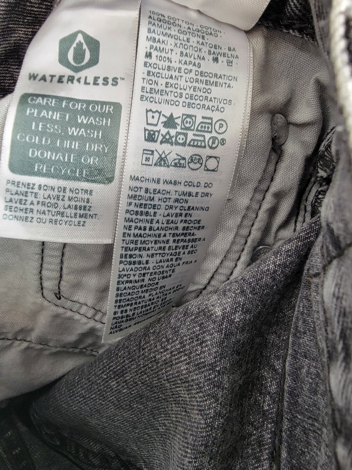Levi's 501® Cropped Straight-Leg High Rise Jeans Women's 24 x 26 Sophisticated - Picture 14 of 16