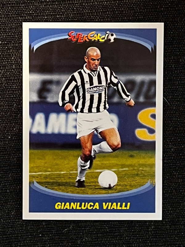 Sticker Panini Gianluca Vialli Juventus # 134 Supercalcio 95/96 Rookie  Vge