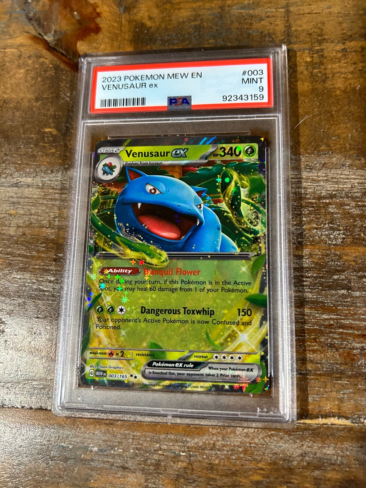 Pokemon 2023 Mew En 151 VENUSAUR EX #003 PSA 9 Mint RARE | eBay
