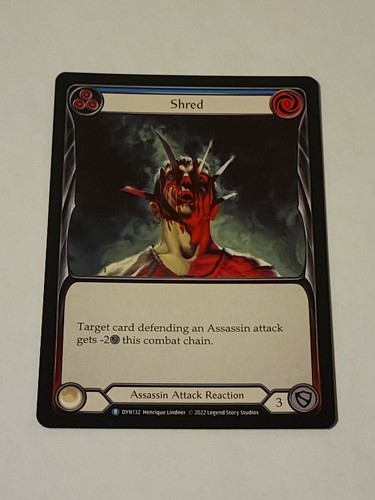 Shred (blue) Rare Dynasty Flesh and blood Tcg NM | eBay