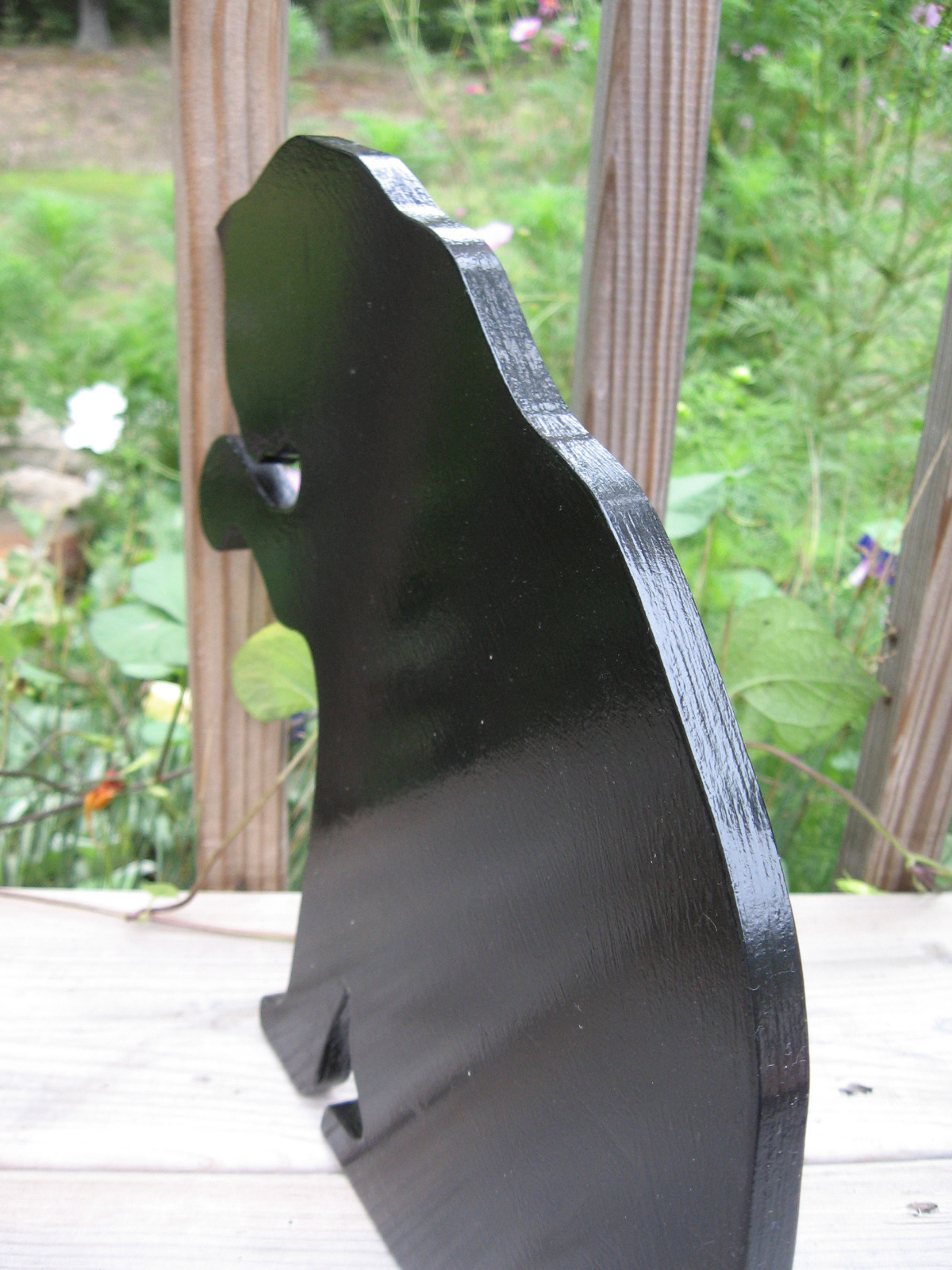 Life Size Wood Cat Cutouts Silhouettes, Set of 2, Painted Black, 19