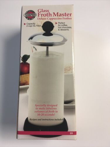 Norpro Glass Froth Master Deluxe Cappuccino Frother