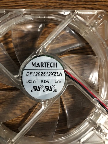 Lot of (4) Computer Fans. 120mm. Used. Great Condition.