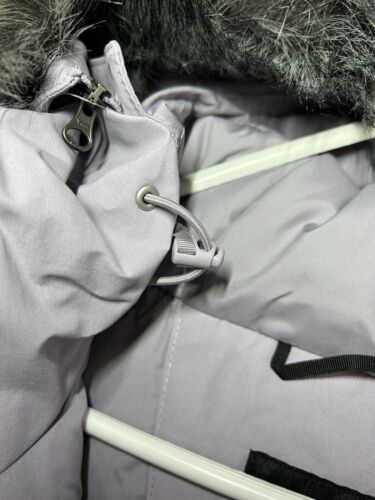 Pre-owned The North Face Womens Medium Arctic Parka Winter Down Jacket Minimal Grey Hooded
