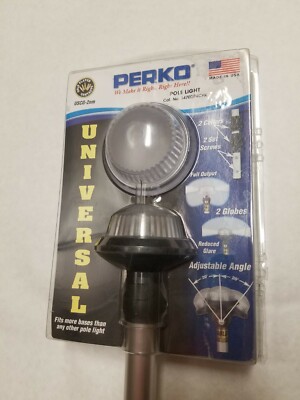 PERKO 1470DP4CHR DELTA SERIES 36'' WHITE ALL ROUND POLE LIGHT