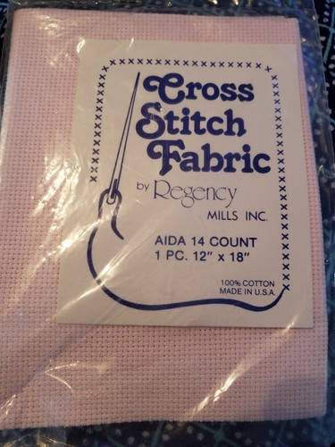 3 - Pink Cross Stitch Fabric Aida 14 ct