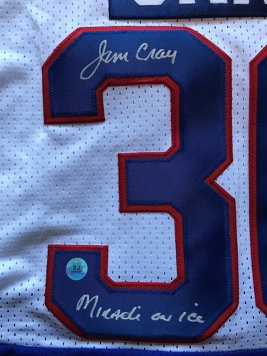 JIM CRAIG AUTOGRAPHED 1980 USA Team MIRACLE ON ICE JERSEY & Photo Coa A J Sport