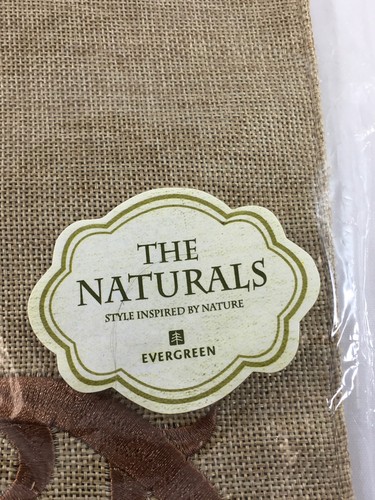 NEW Evergreen Burlap Teal Monogram 