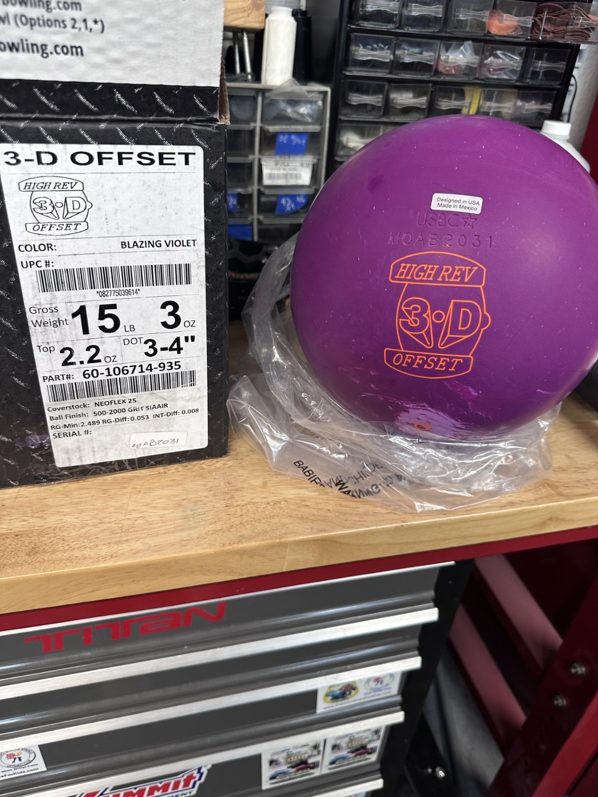 新品 HIGH REV 3-D OFFSET 15p 3-D Offset – HammerBowling
