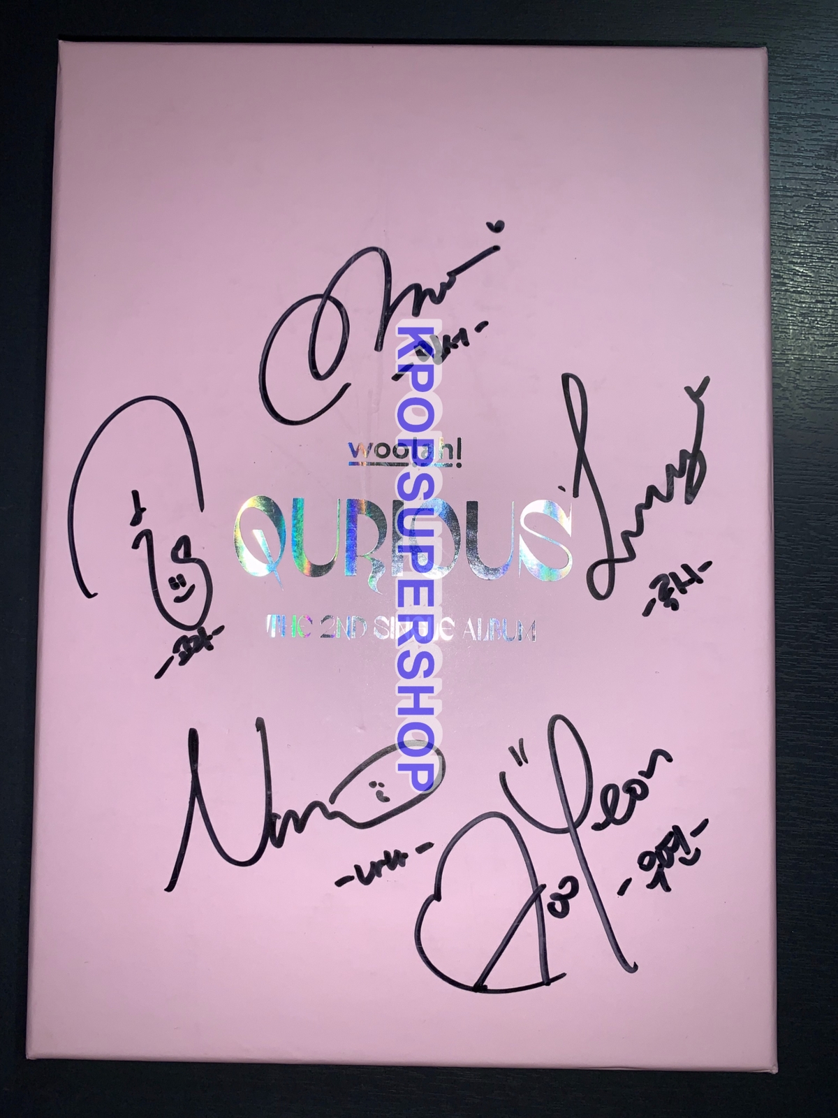Woo!Ah! 2nd Single Album Qurious Autographed Signed CD Promo Sora