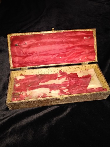 Vintage carved wooden box