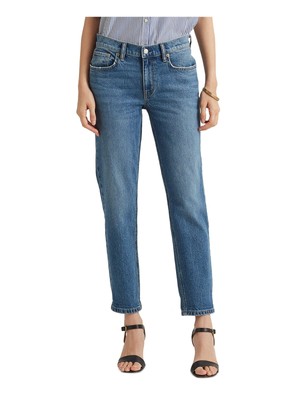 

RALPH LAUREN Женские темно-синие джинсы стрейч Petites, Navy, 201861865001