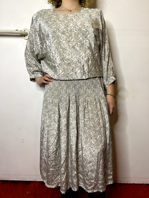 Silver hotsell vintage dress