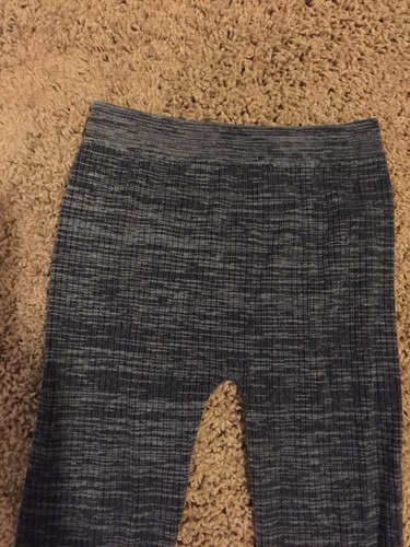 Star Ride Leggings One Size 7/16 Gray Solid Cotton/Spandex Winter NWOT!