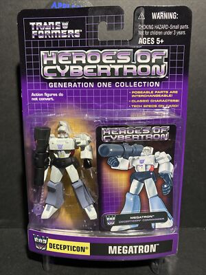 2001 Hasbro Transformers Heroes Of Cybertron Megatron G1 Action Figure MOSC
