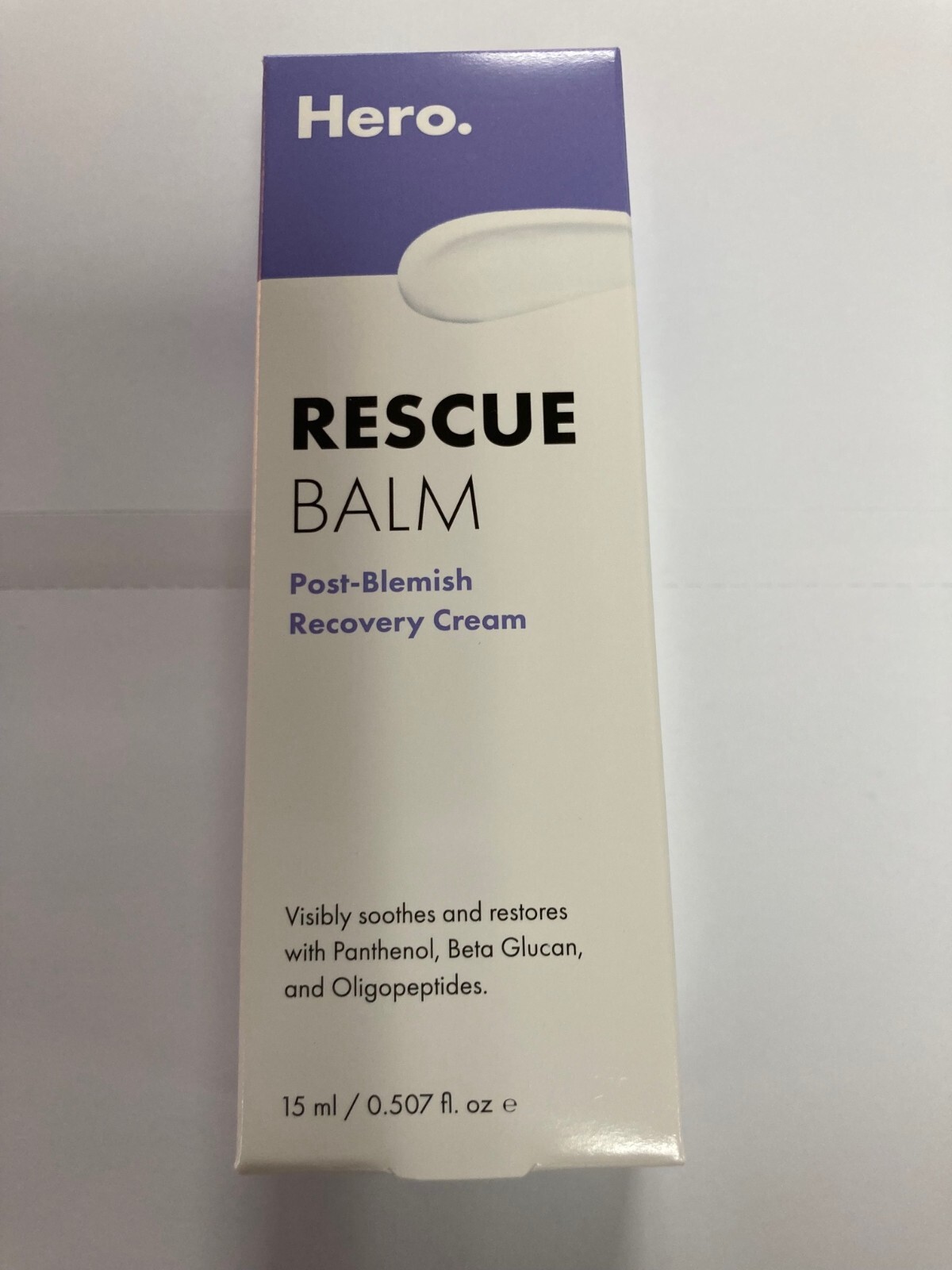 Hero Cosmetics Rescue Balm, Post Blemish Recovery Cream 0.507 fl oz Exp 5/2025