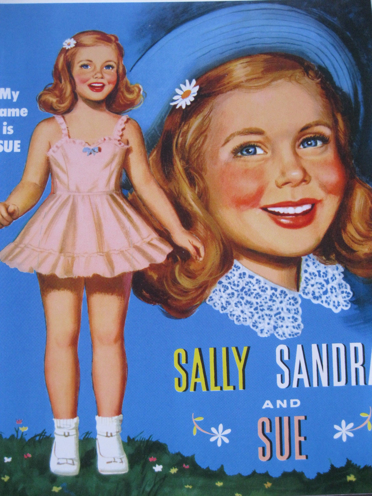 Paperdoll Review's SALLY, SANDRA AND SUE Vintage Reproduction Paper Doll Book